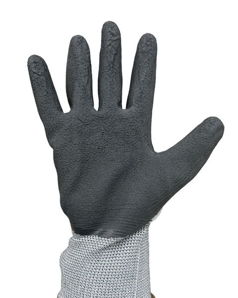 SYDNEY-MIX 13 GAUGE HIGH-PERFORMANCE GREY LATEX GLOVES